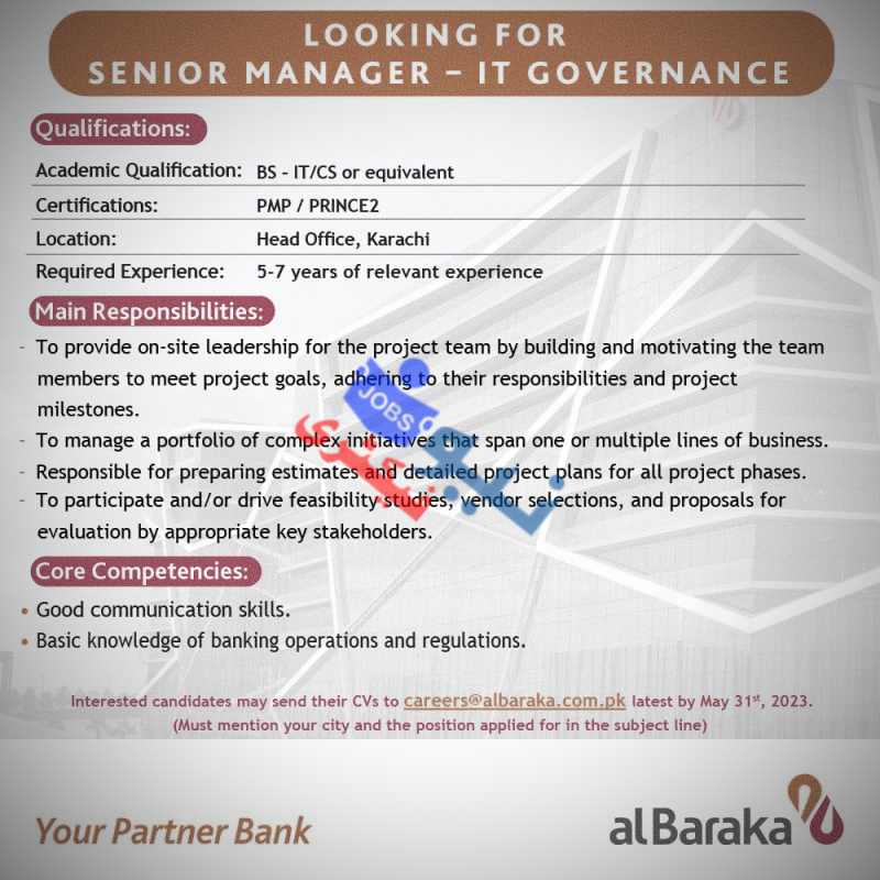 Al Baraka Bank Jobs 2024 Advertisement 