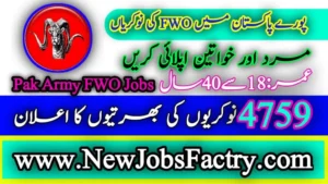 Pak Army FWO Jobs 2024 Online Apply