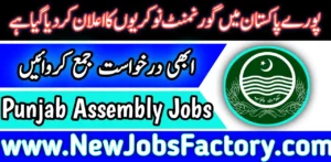 Punjab Assembly Jobs 2024 Online Apply